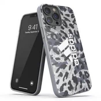 Ochranný kryt Adidas OR SnapCase Leopard pro Apple iPhone 13 Pro Max, šedý