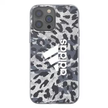 Ochranný kryt Adidas OR SnapCase Leopard pro Apple iPhone 13 Pro Max, šedý