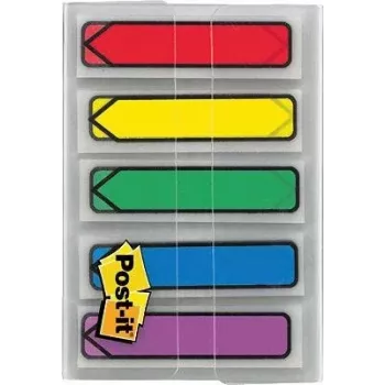 3M 684-ARR1 Self-Adhesive Index Flags, 12 mm x 4.3 cm, Multicolour (100 pcs)