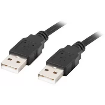 Kabel USB-A M/M 2.0 Lanberg 0,5 m, černý