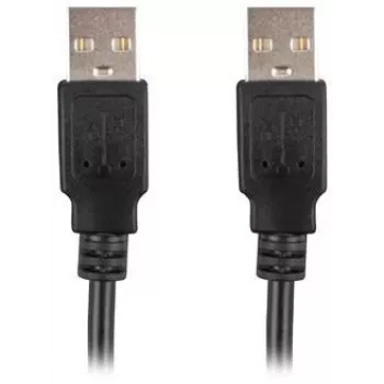 Kabel USB-A M/M 2.0 Lanberg 0,5 m, černý