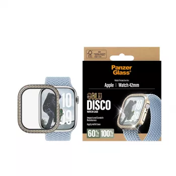 Ochranná fólie na displej PanzerGlass Fullbody pro Apple Watch 2025 42 mm, Disco Gold (PG88079)