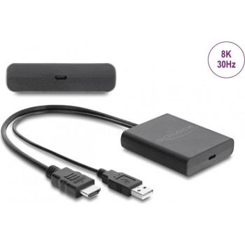 Adaptér Delock 64383 HDMI samec na USB Type-C samice (DP Alt Mode), 8K HDR