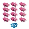 Vláknový adaptér LogiLink FA02LC8 LC Duplex, 12 ks, s přírubou, fialový