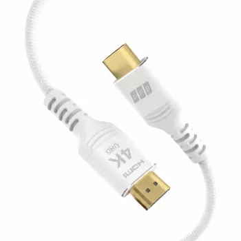 HDMI kabel EFB Elektronik HDMI-20-00012 High Speed s Ethernetem, 4K60Hz, 18 Gbit/s, 1 m, bílý, kompatibilní s HDMI 2.0