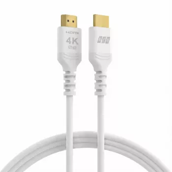 HDMI kabel EFB Elektronik HDMI-20-00015 High Speed s Ethernetem, 4K60Hz, 18 Gbit/s, 5 m, bílý, kompatibilní s HDMI 2.0