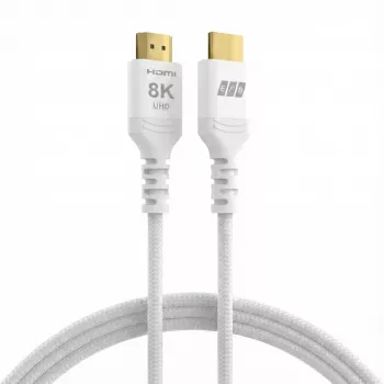 HDMI kabel EFB Elektronik HDMI-21-00009 Ultra High Speed, 8K60Hz, 48 Gbit/s, 0,5 m, bílý, kompatibilní s HDMI 2.1/2.0