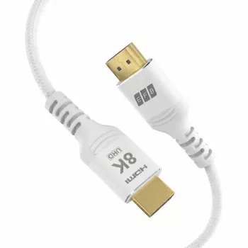 HDMI kabel EFB Elektronik HDMI-21-00013 Ultra High Speed, 8K60Hz, 48 Gbit/s, 5 m, bílý, kompatibilní s HDMI 2.1/2.0