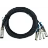 BlueOptics QSFP28-4SFP28-DAC-1M BlueLAN QSFP28 to 4x SFP28 DAC Breakout Cable, 1 m, Compatible with Radware, SC282701L1M26