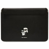 Karl Lagerfeld KLCS14SAKCPMK Laptop Sleeve for 14 inch, black, Saffiano Karl&Choupette