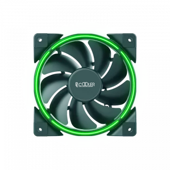 Skříňový ventilátor PCCOOLER CORONA-GREEN 120 mm, 1000–1800 ot./min, 120 mm